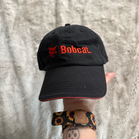 Vintage Black and Orange Bobcat Dad Hat - Picture 1 of 3